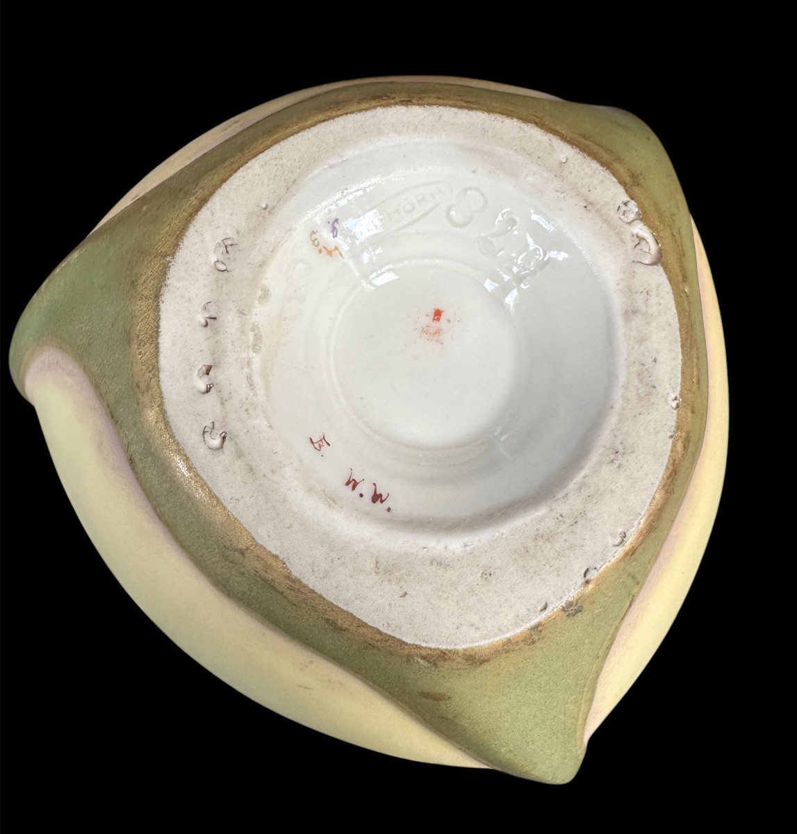 Vase art nouveau porcelaine Amphora -photo-4