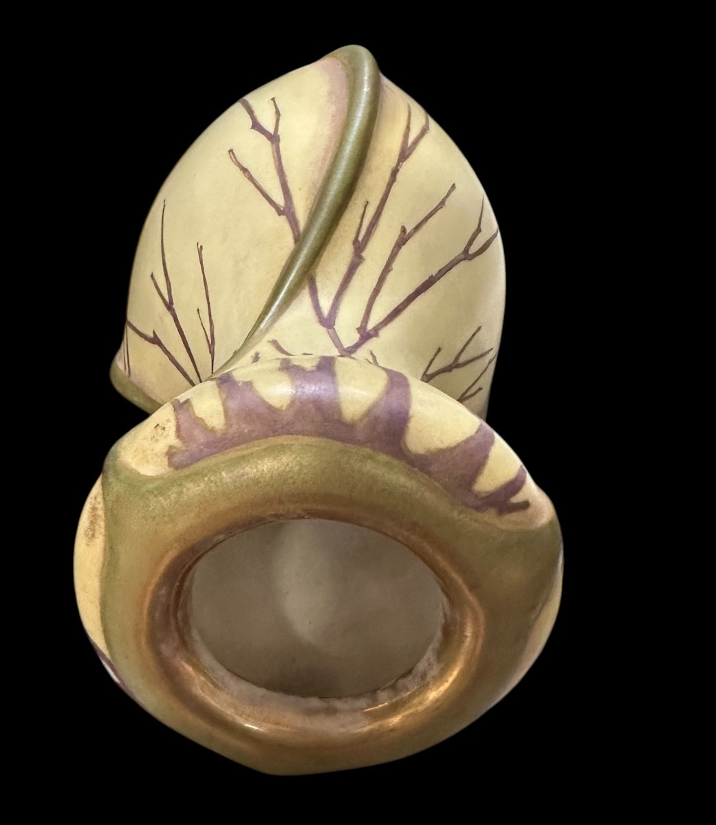 Vase art nouveau porcelaine Amphora -photo-1