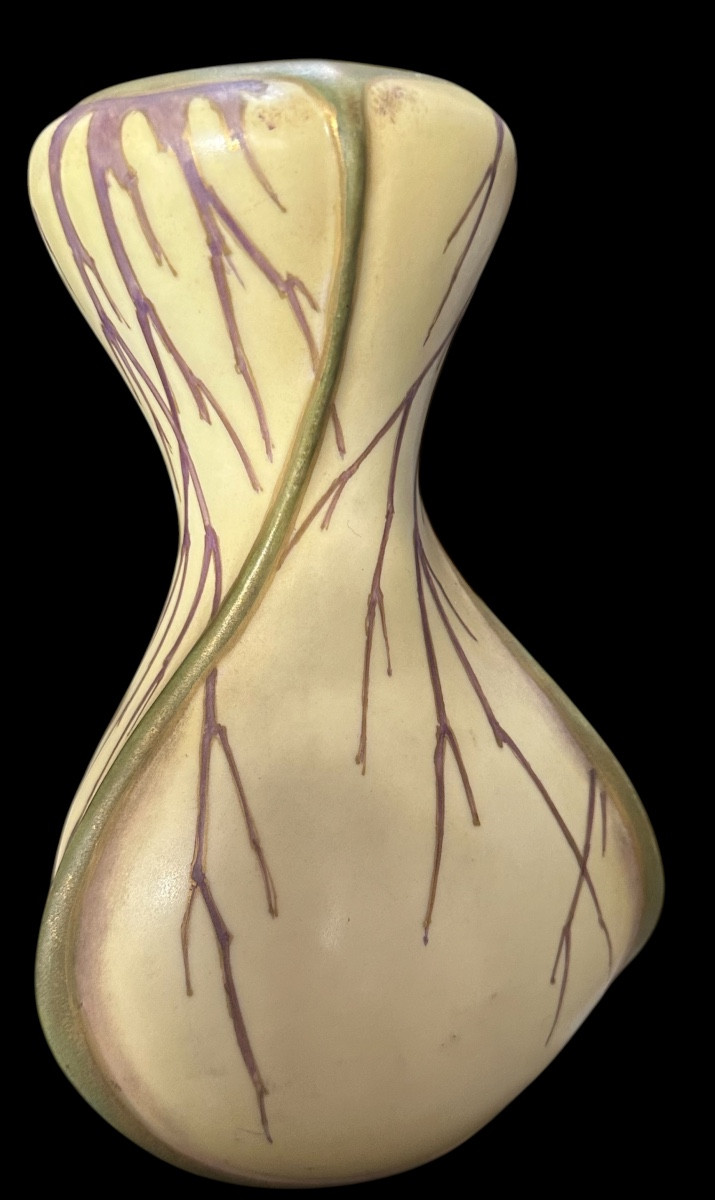 Vase art nouveau porcelaine Amphora -photo-2