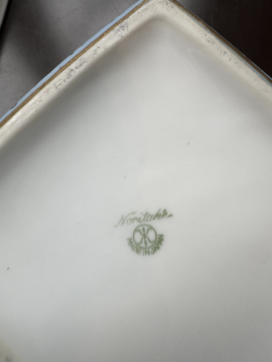 Bonbonnière art deco porcelaine de Noritake-photo-2