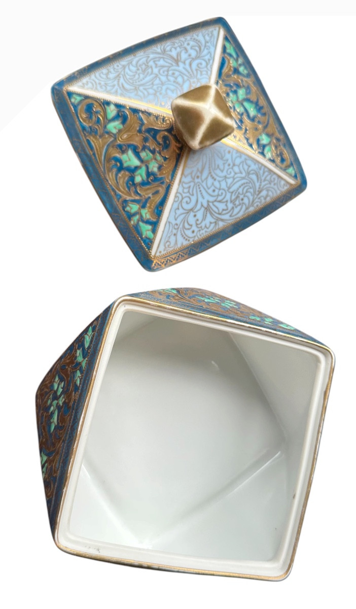 Bonbonnière art deco porcelaine de Noritake-photo-4