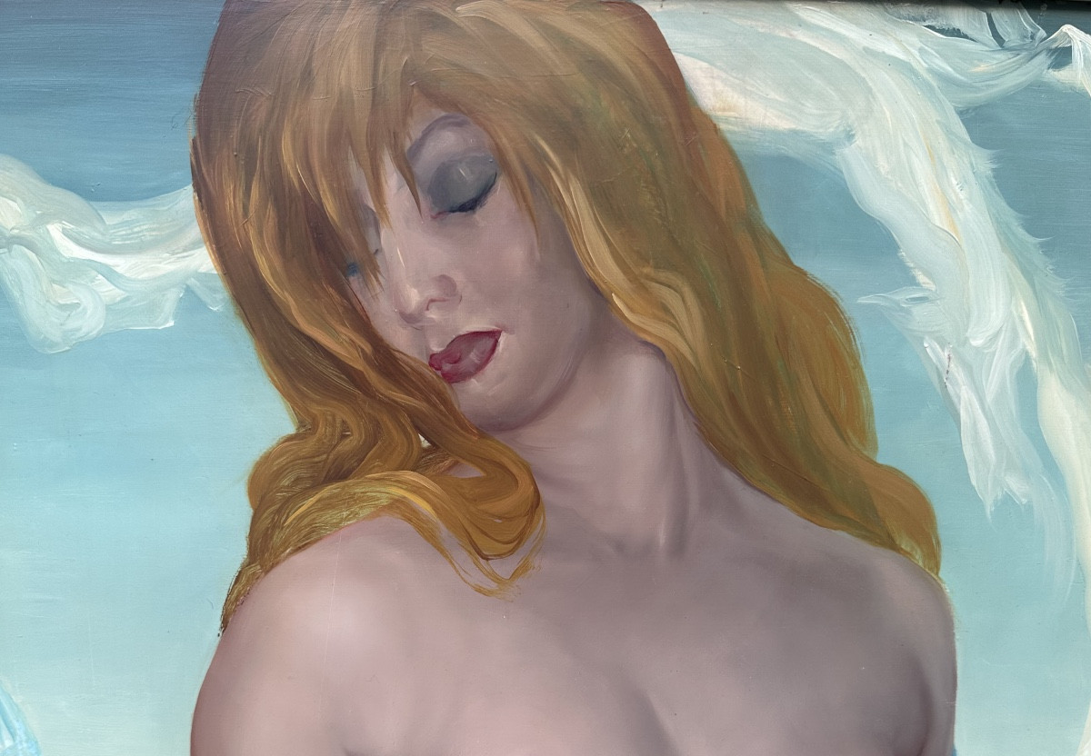 Jeune femme dans un paysage imaginaire -photo-4