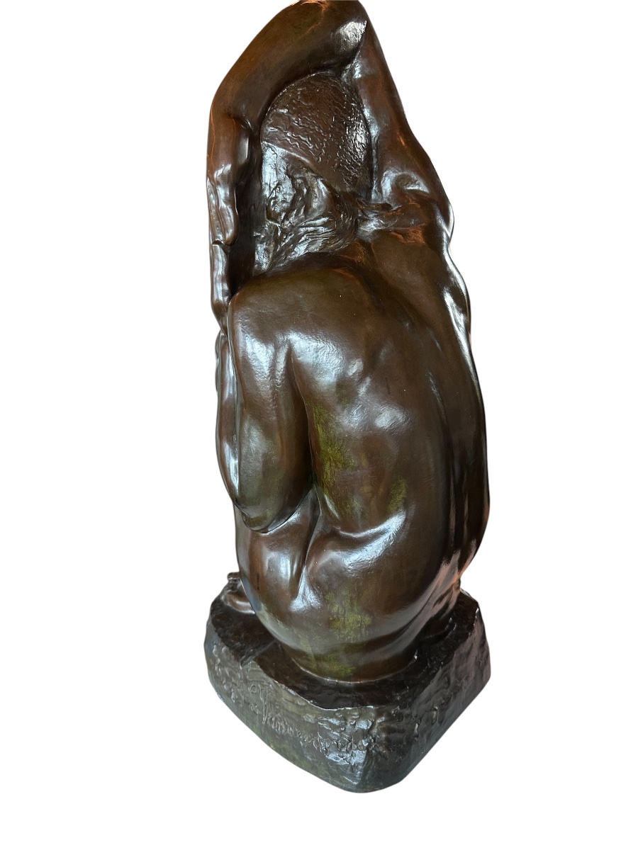 Bronze africaniste taille réelle 1930-photo-3