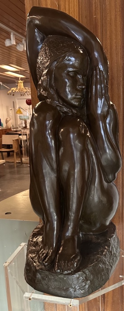 Bronze africaniste taille réelle 1930-photo-4