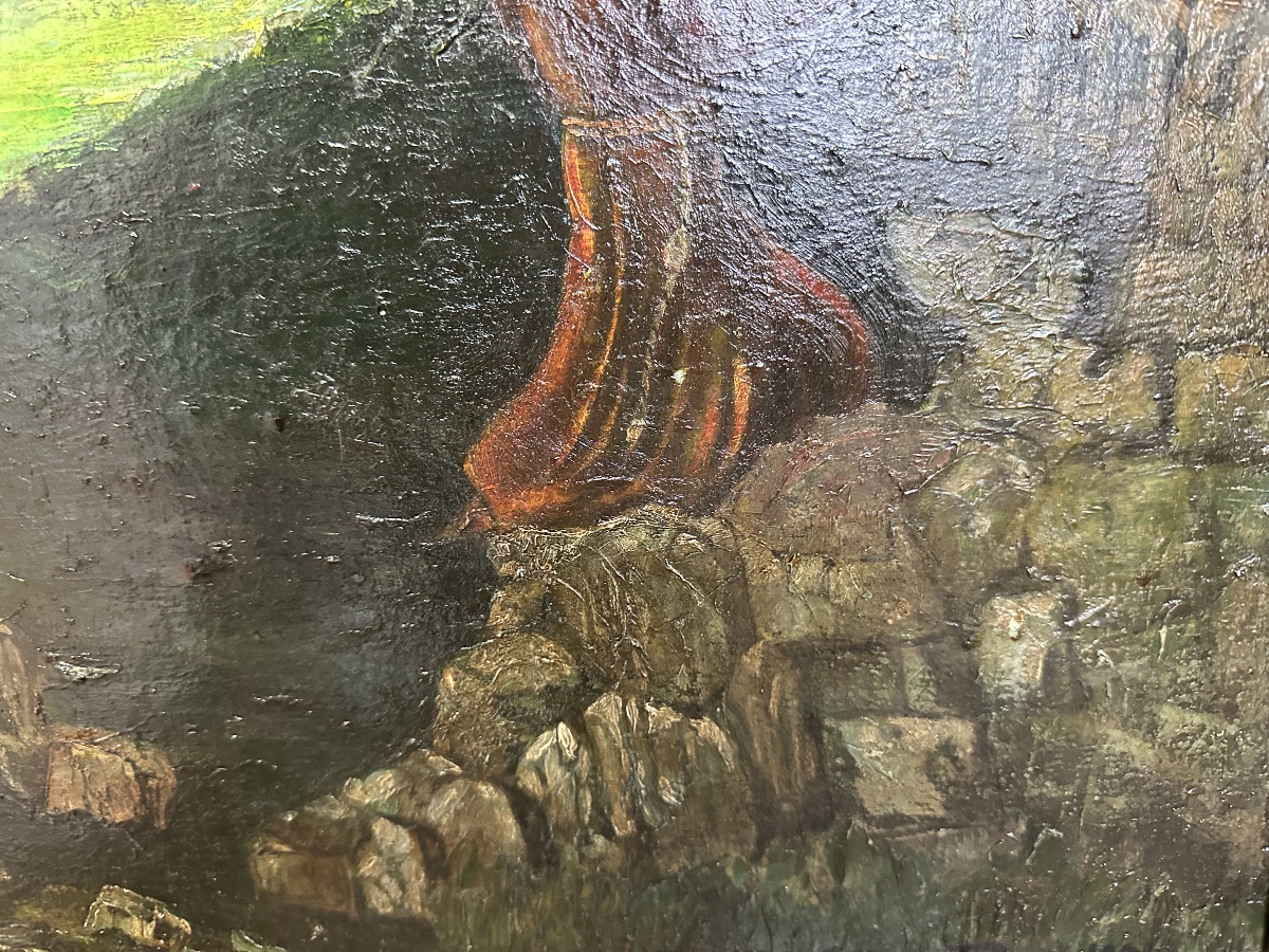 The Monk Praying In Nature By émile Clerico -photo-1