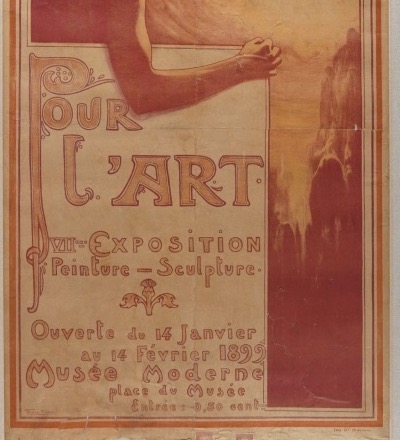 Affiche du cercle de l’art pour une exposition au musée d’art moderne de Bruxelles -photo-4