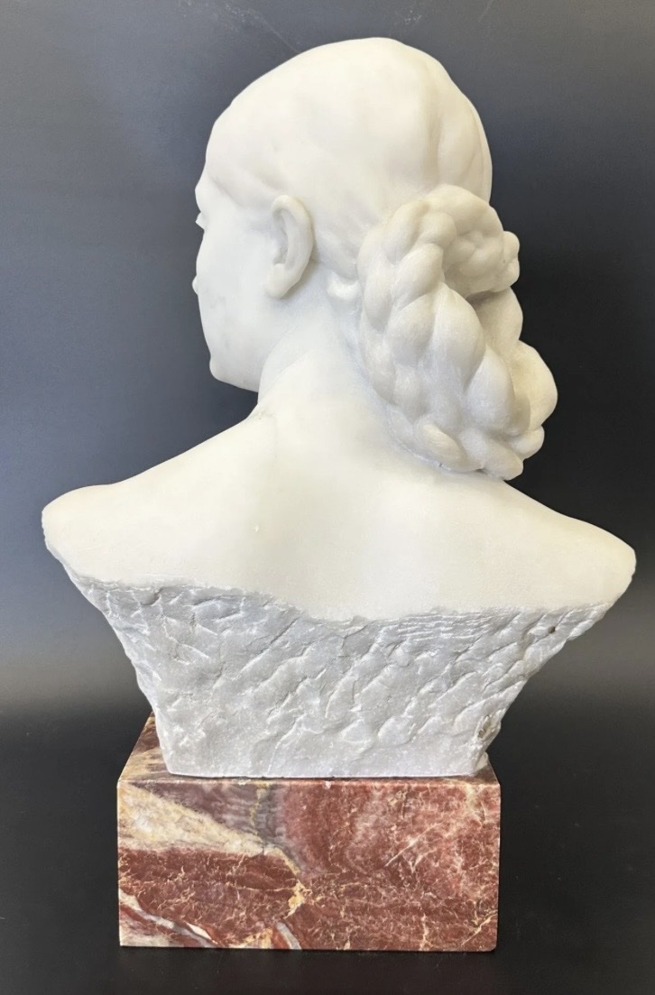 "la Romaine" By Godefroid Devreese, Marble -photo-2