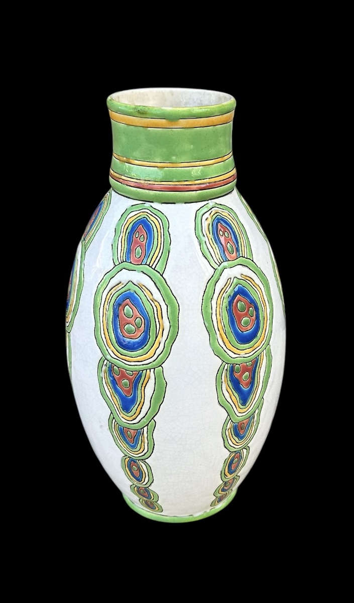 Vase With Unknown Design By Maurice Dufrène, Kéramis, La Louvière 