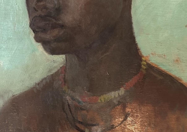 La femme au collier de Albert Dequene peintre voyageur Burkina Faso 1932-photo-4