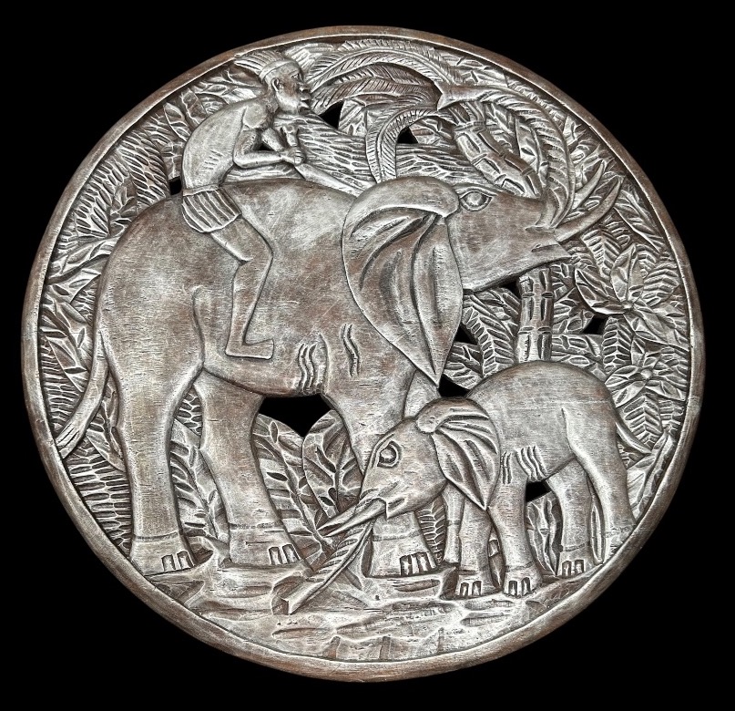Panneau africaniste période Belge art déco 