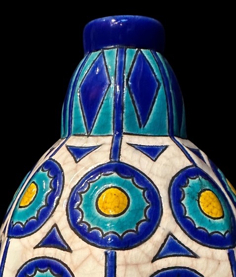 Art Deco Vase From Longwy, Signed By Maurice Paul Chevallier -photo-2