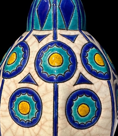 Art Deco Vase From Longwy, Signed By Maurice Paul Chevallier -photo-3