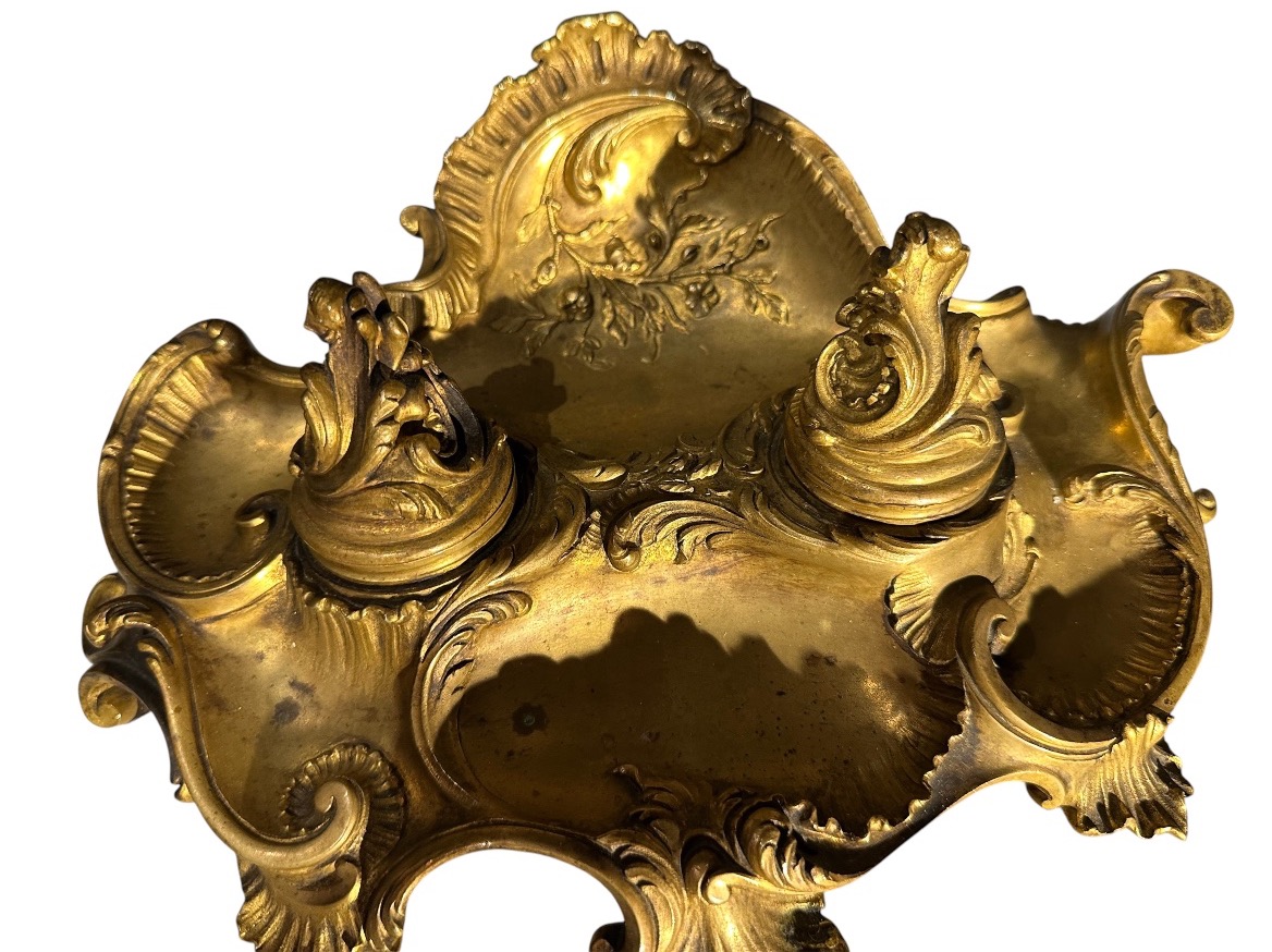 Louis XV-style Inkwell From The Napoleon III Era-photo-3