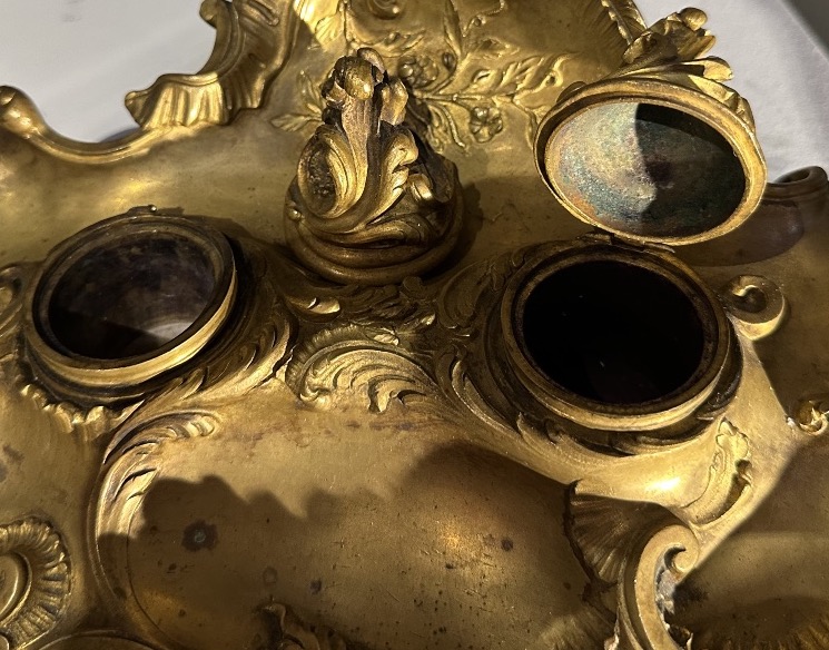 Louis XV-style Inkwell From The Napoleon III Era-photo-2