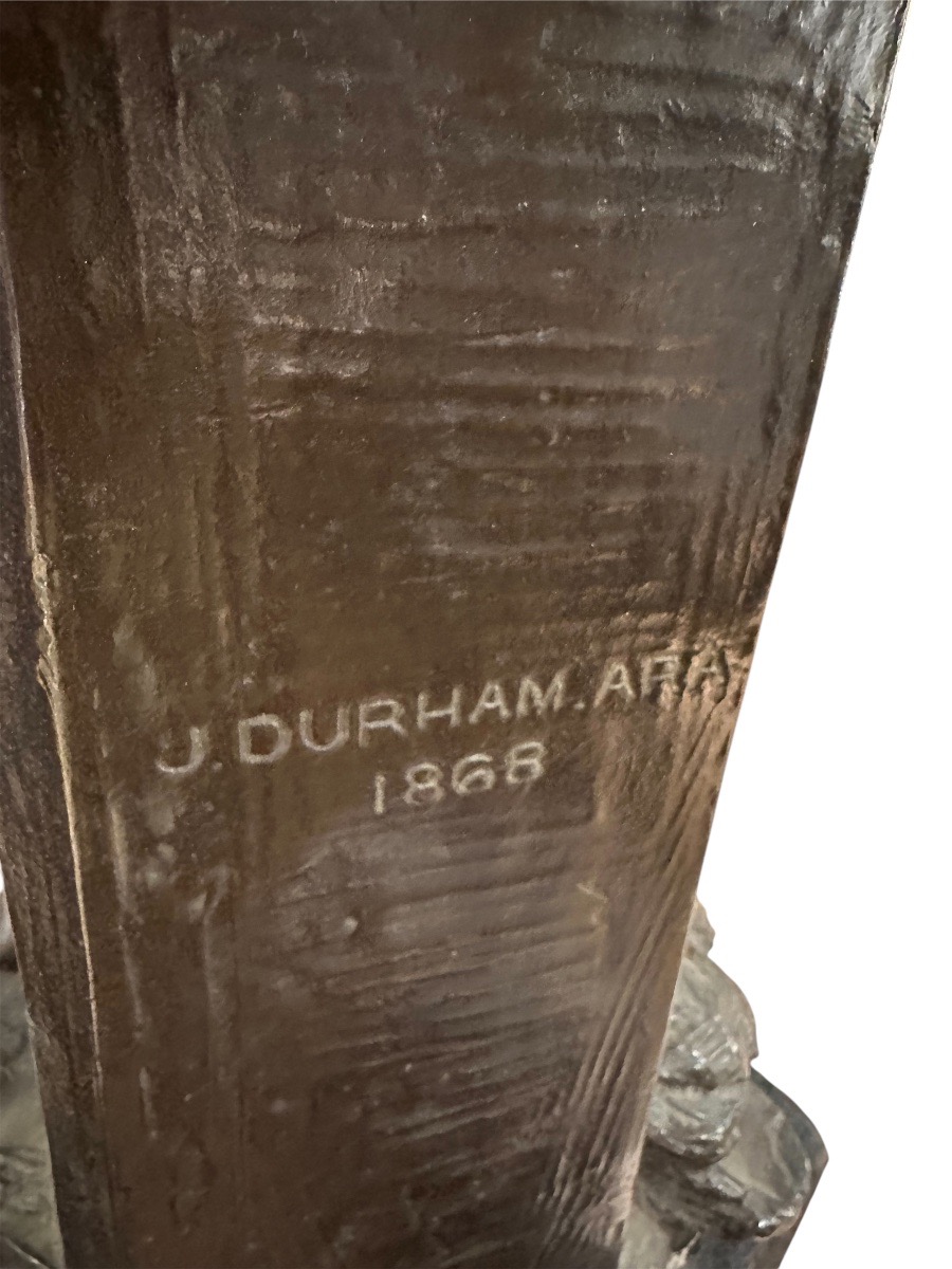 Le mendiant une fois l’an coutume anglaise Joseph Durham œuvre pour la Royal Académie -photo-1