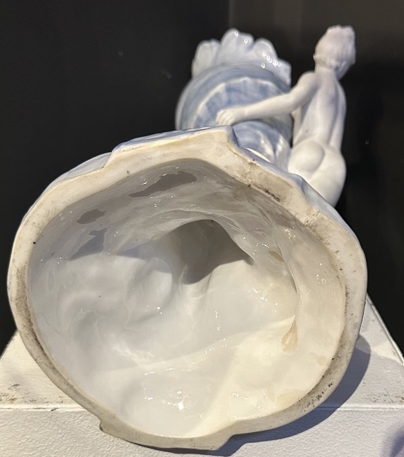 Art Nouveau Vase Made Of Glazed Porcelain -photo-4