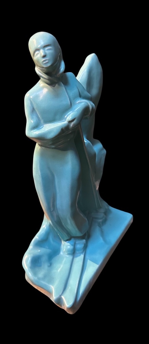 The Belgian Art Deco Ceramic Skier -photo-1