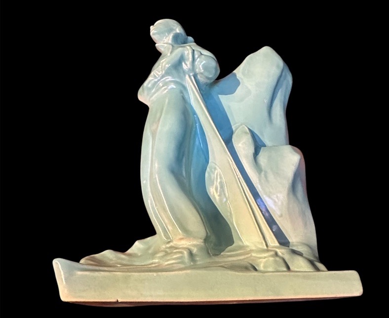 The Belgian Art Deco Ceramic Skier -photo-2