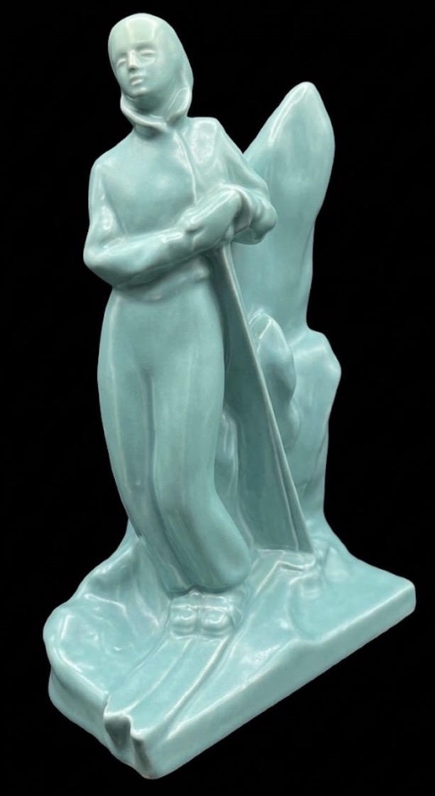 The Belgian Art Deco Ceramic Skier 