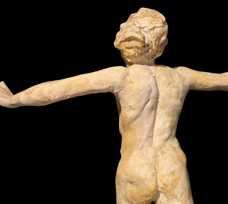 Projet en plâtre de l’effort du vainqueur de Pierre De Soete -photo-2