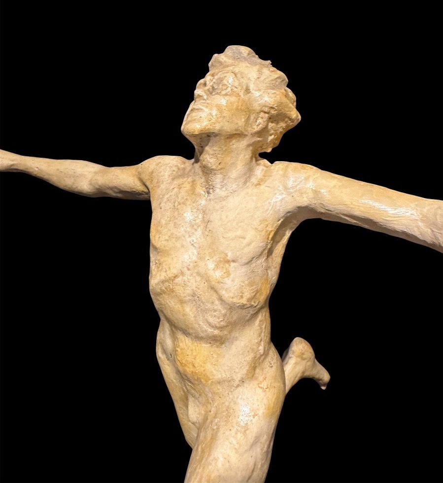Projet en plâtre de l’effort du vainqueur de Pierre De Soete -photo-3