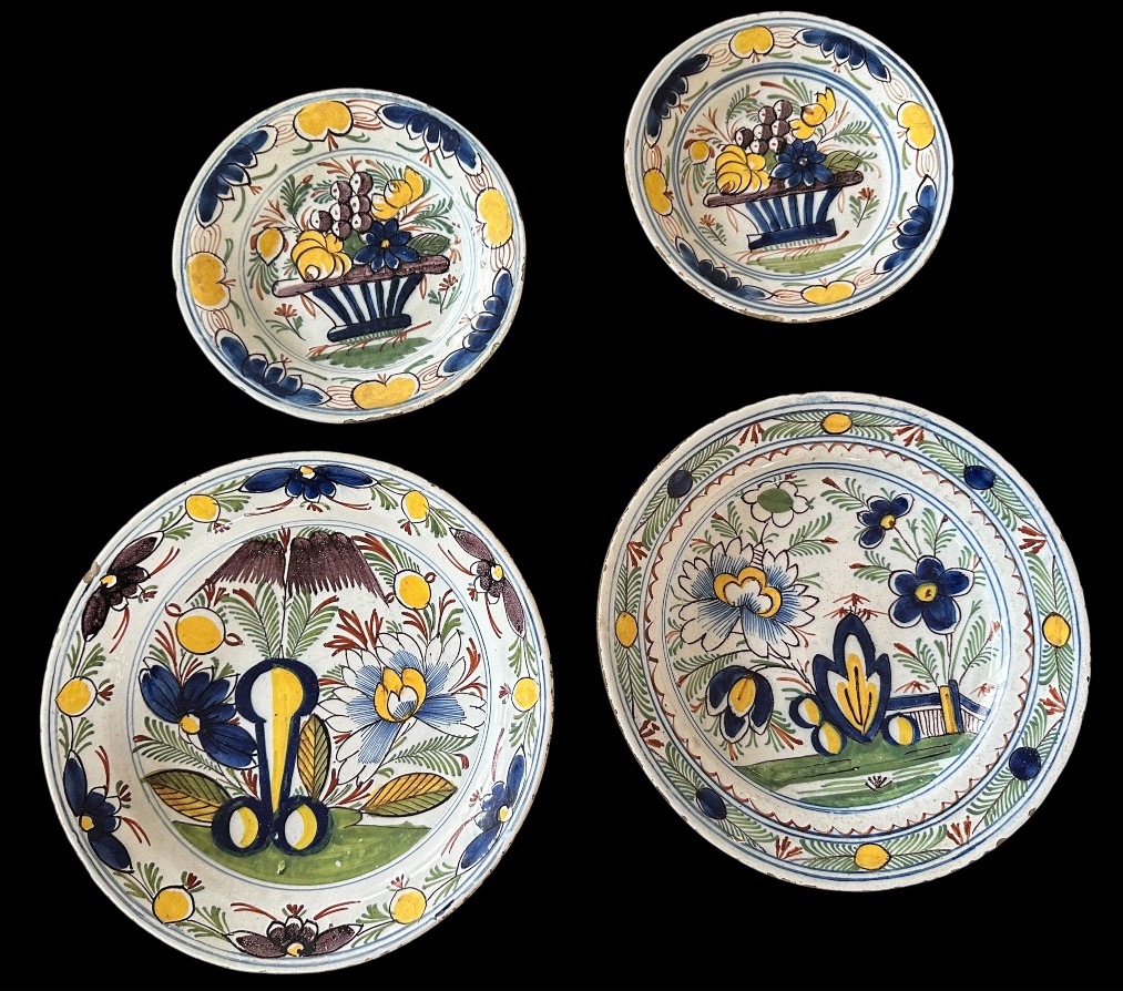 Série de céramique de Delft 18e 