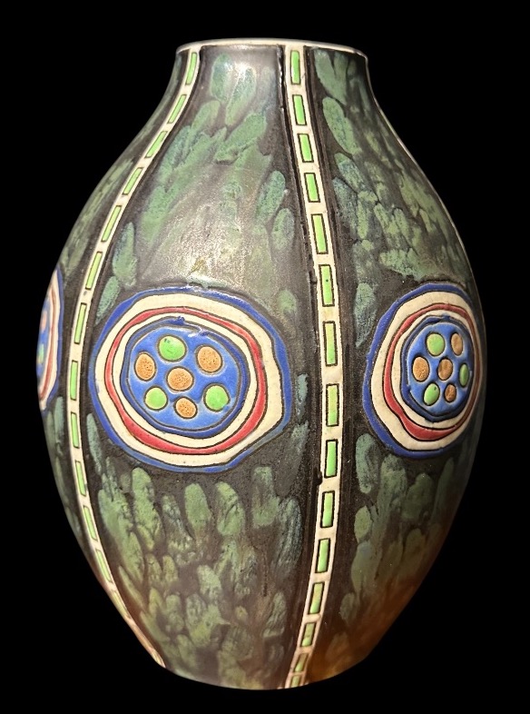 Vase en grès Kéramis La Louvière signé de Maurice Dufrène .