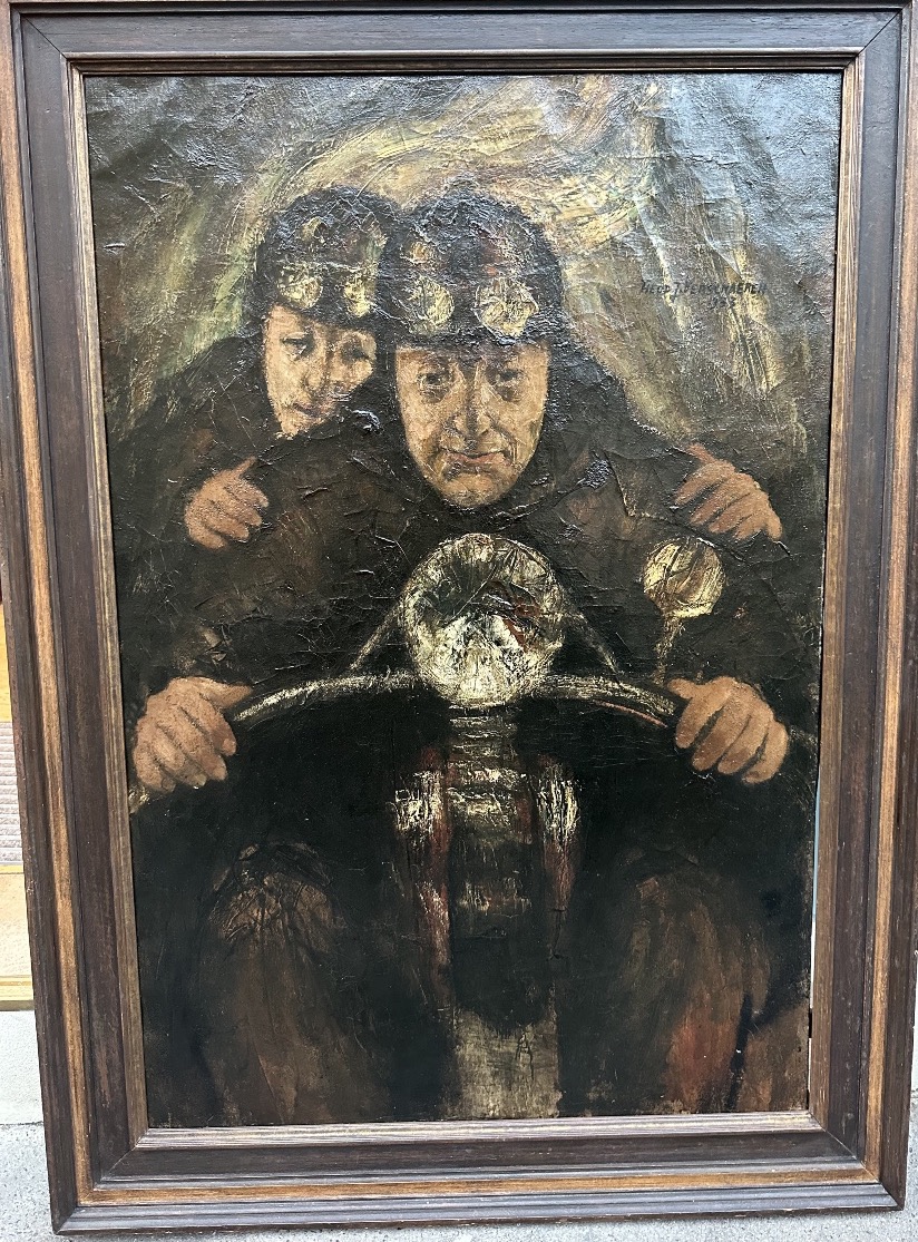 Le couple de motards  de Theo Verschaeren 1933