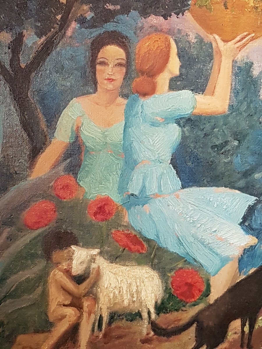 Scène De Montagne - Charles Melikoff  Peintre Russe en exil-photo-3