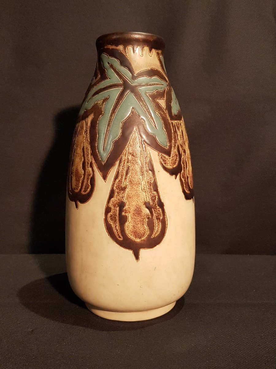 Boch Keramis Stoneware Vase - Charles Catteau