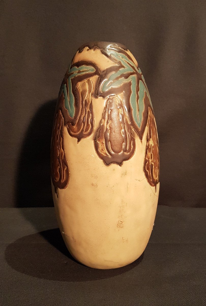 Boch Keramis Stoneware Vase - Charles Catteau