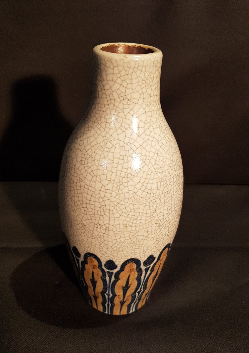 Boch Keramis Stoneware Vase - Charles Catteau Pomone-photo-2