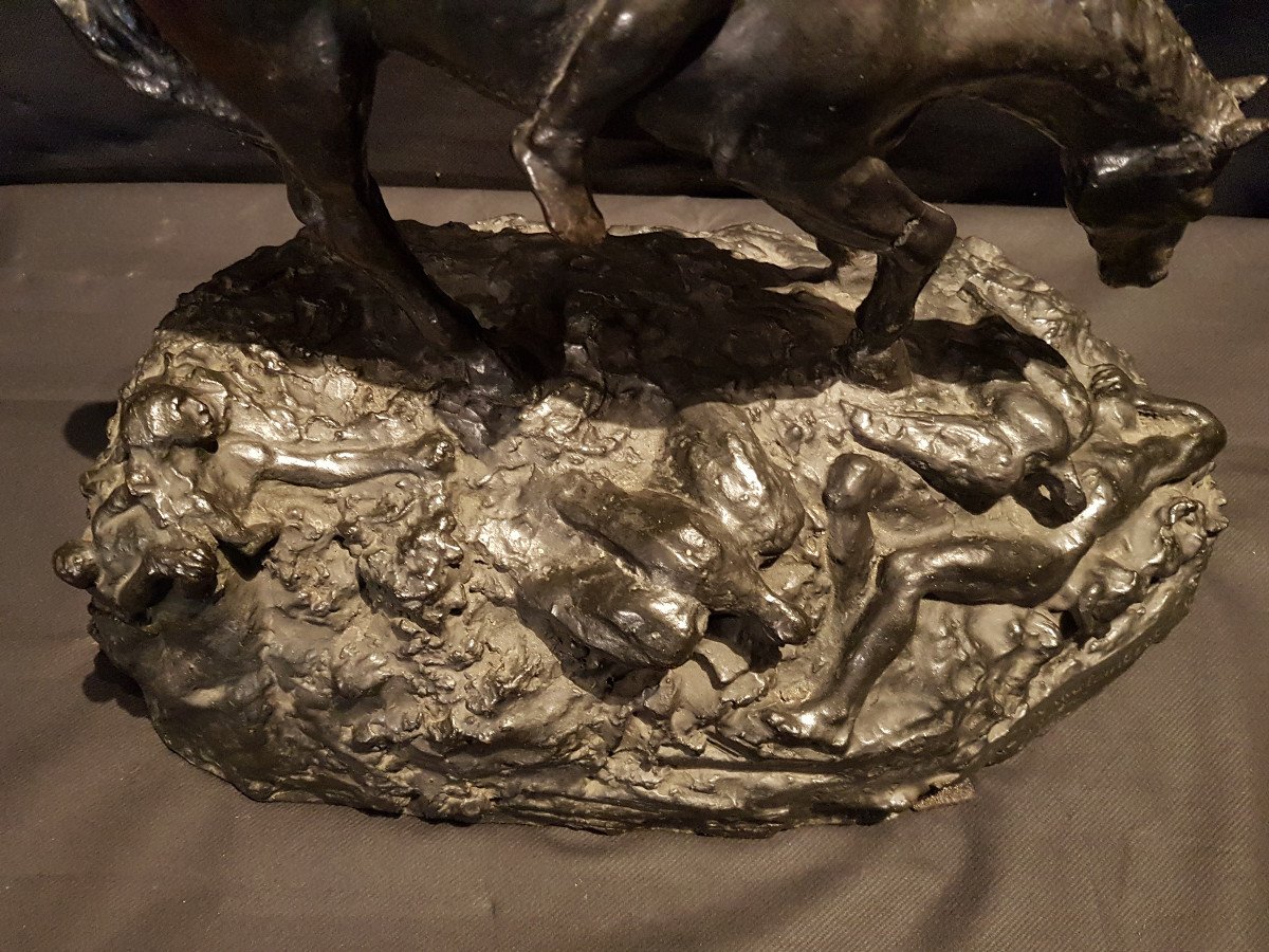 Bronze Unique La Guerre, Marie Alexandre Abel de Lambert-photo-2