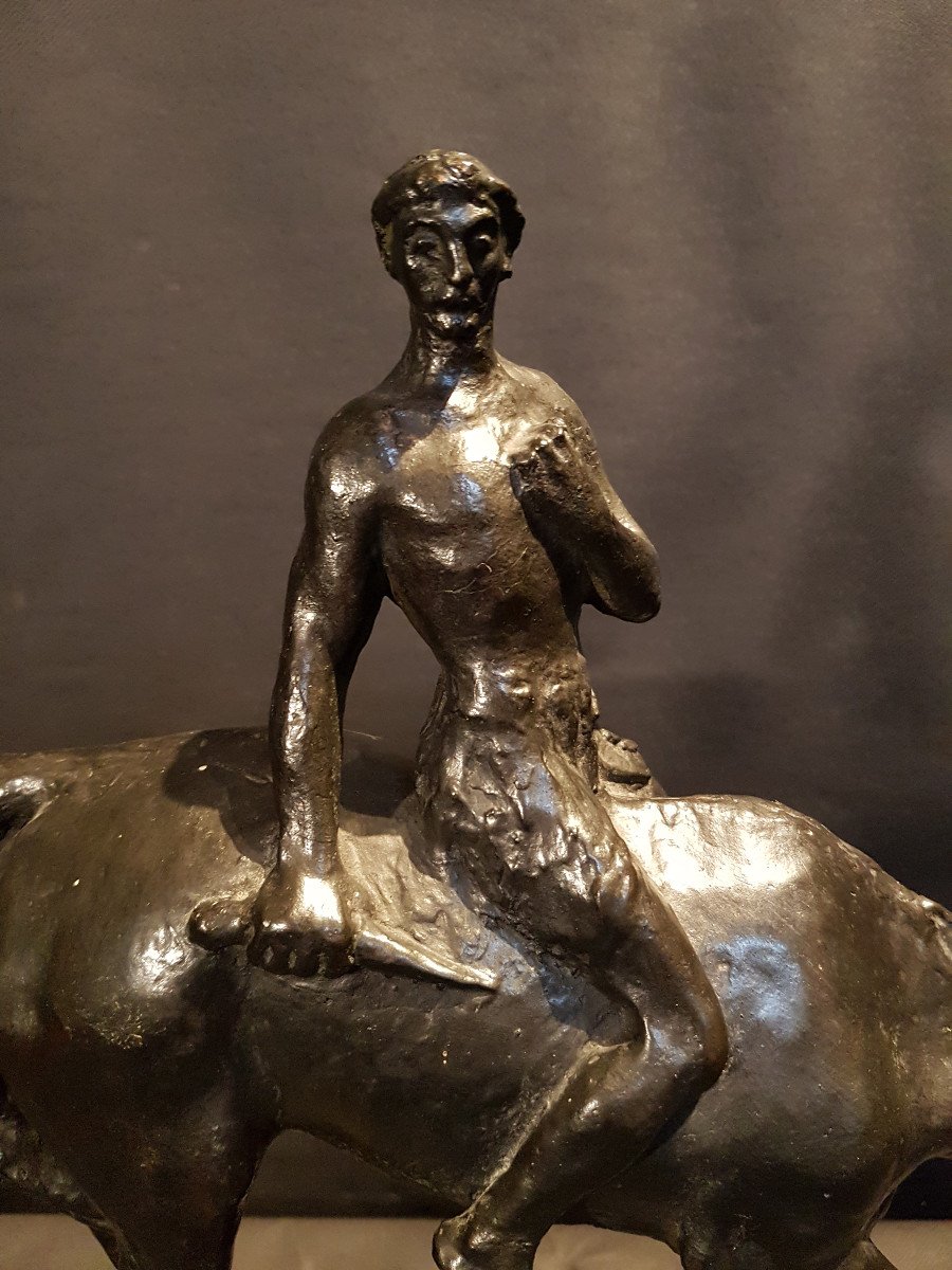 Unique Bronzethe  War, Marie Alexandre Abel De Lambert-photo-3