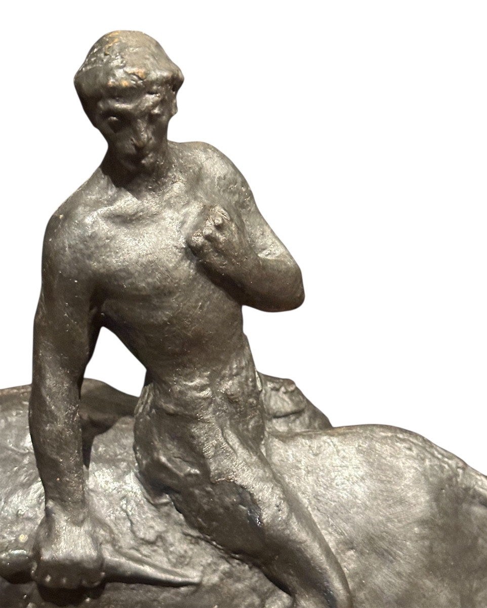 Bronze Unique La Guerre, Marie Alexandre Abel de Lambert-photo-3