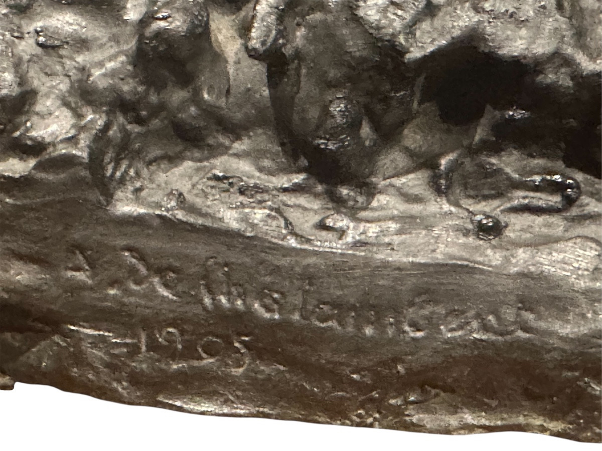 Bronze Unique La Guerre, Marie Alexandre Abel de Lambert-photo-4