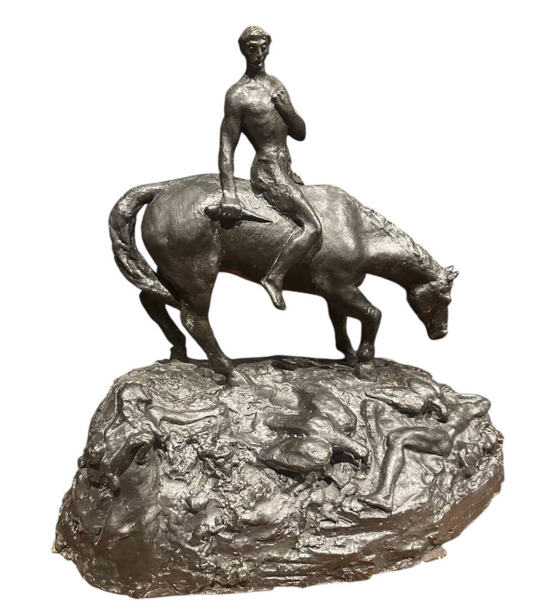 Bronze Unique La Guerre, Marie Alexandre Abel de Lambert