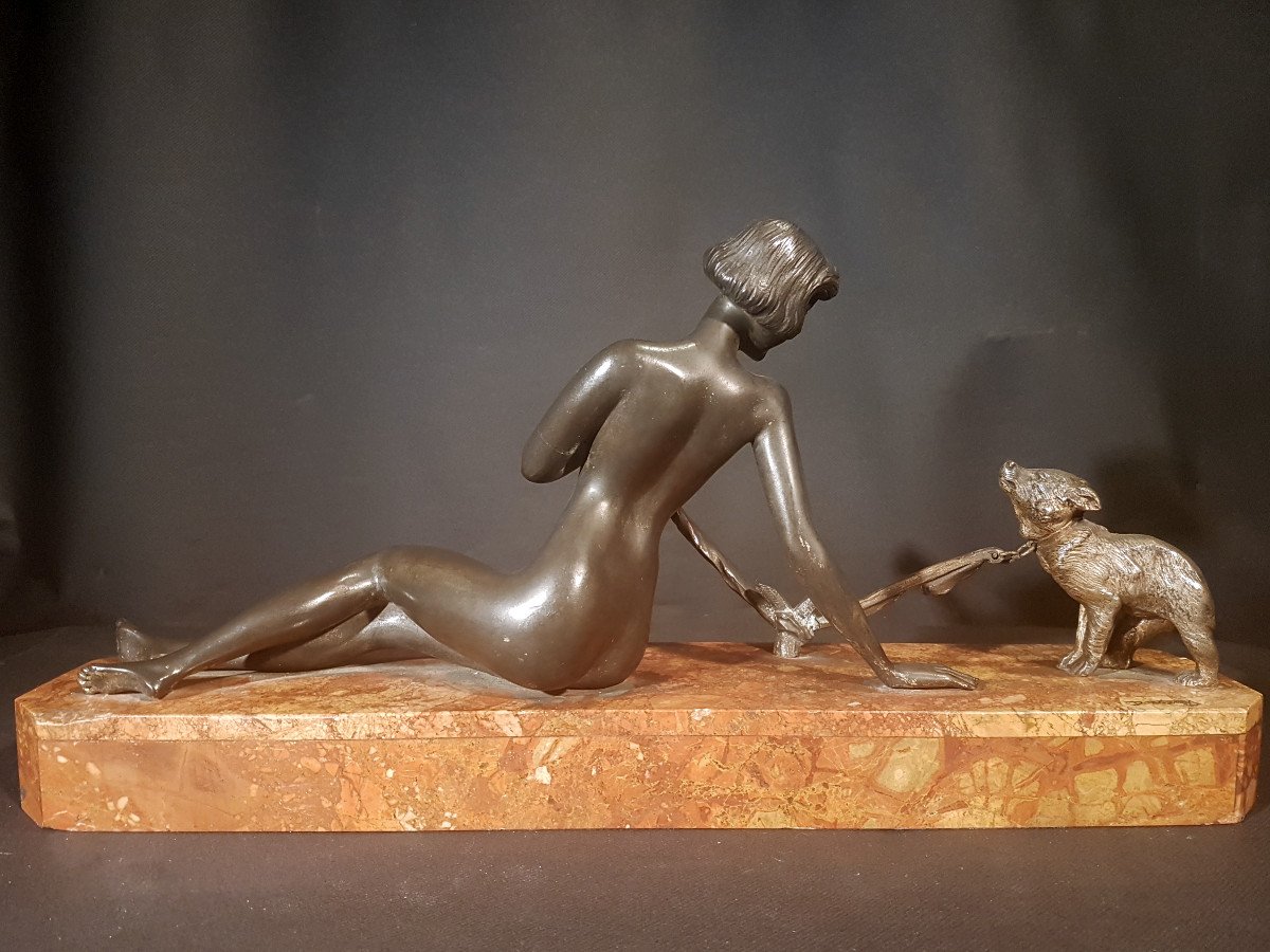 Woman And Bear, Bronze - Reveyrolis-photo-3