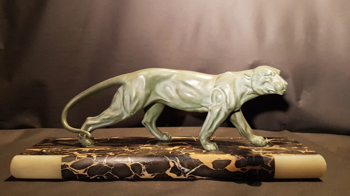 Panther, Artistic Bronze, Art Deco