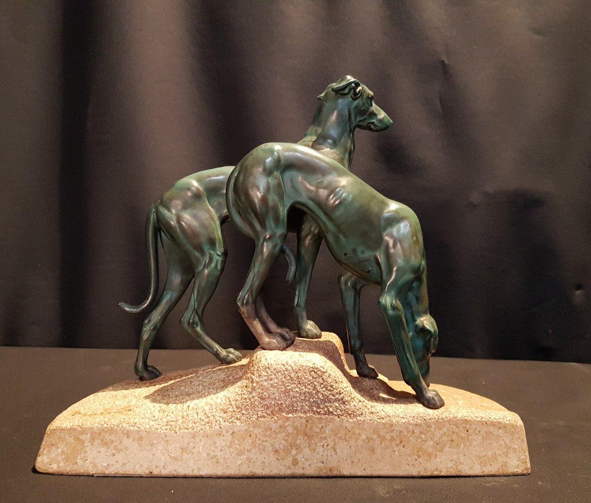 Chiens, Bronze Artistique - Jules Edmond Masson-photo-3