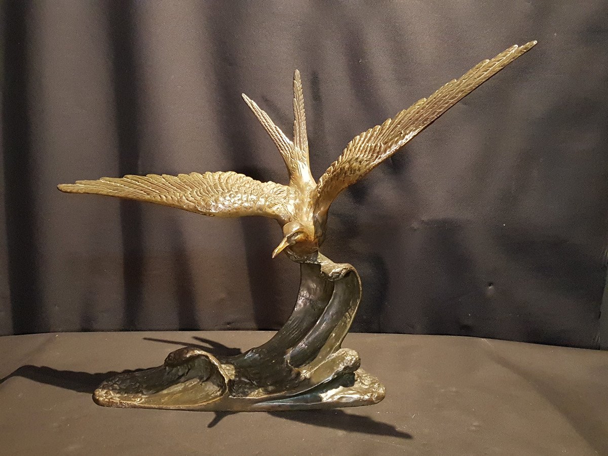 Le goéland, Bronze, c. 1930 - Erget