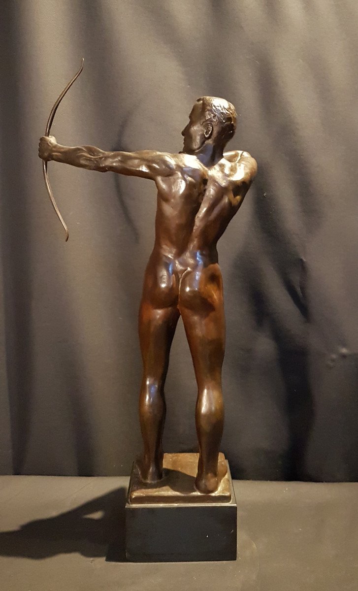 Archer debout, Bronze, 1959 - Ernest Heylens-photo-1