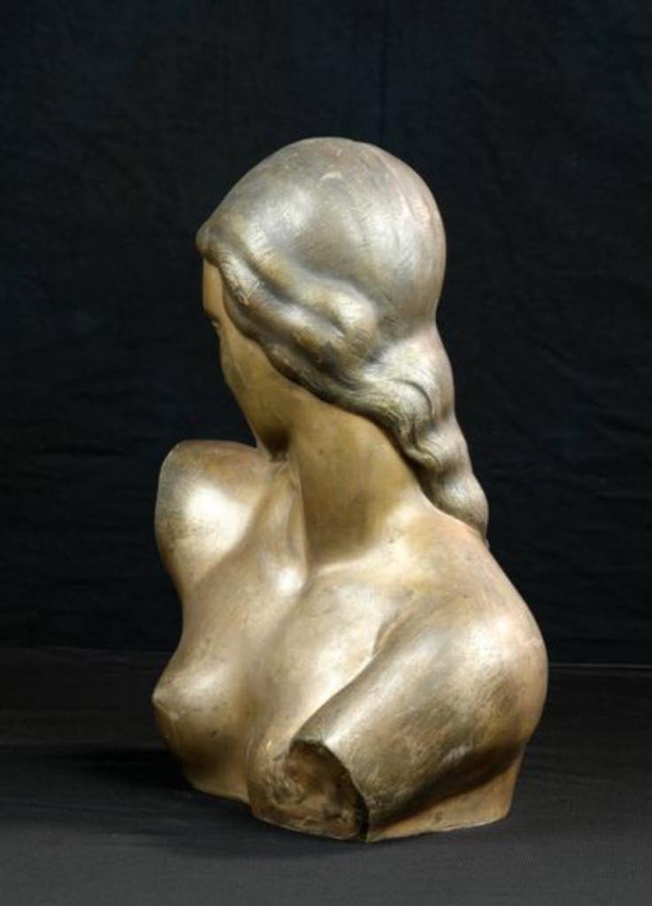Buste En Bronze - Georges Chauvel art deco-photo-2