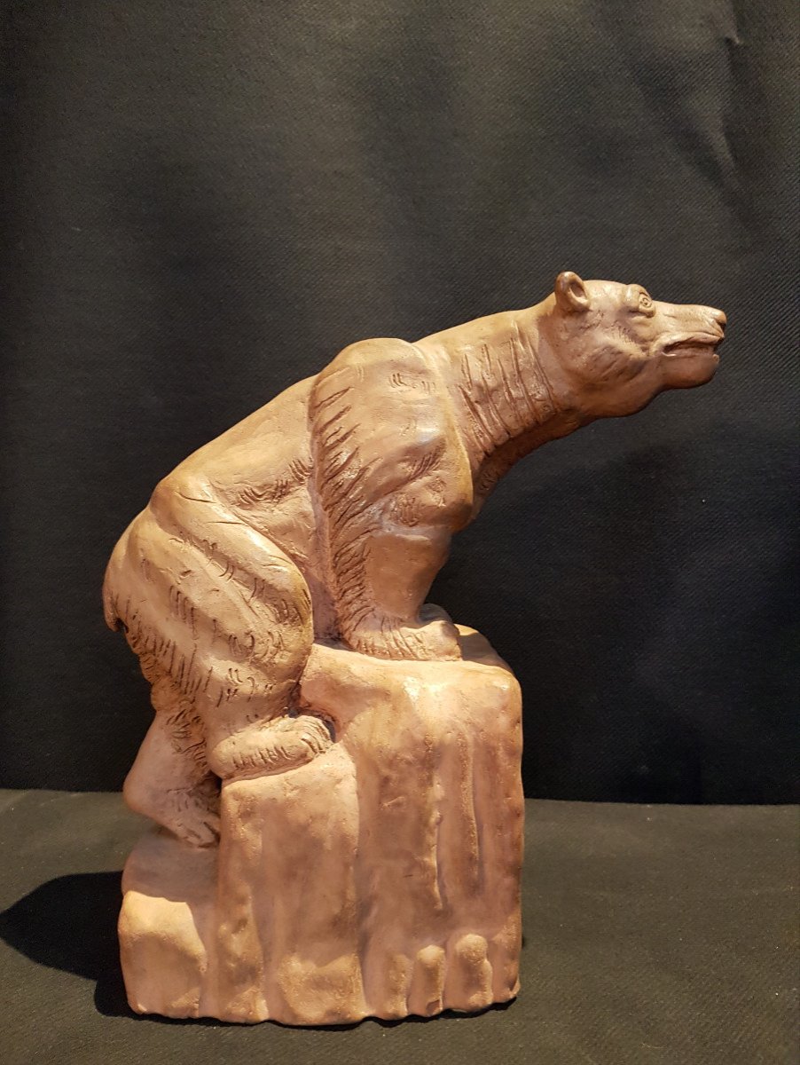 Bear, Terracotta - P. Pradel