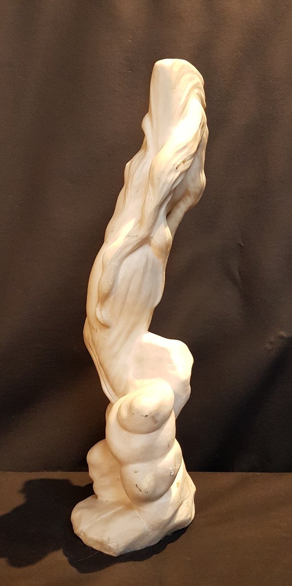 Woman With Drape, White Marble - Melchior-photo-2