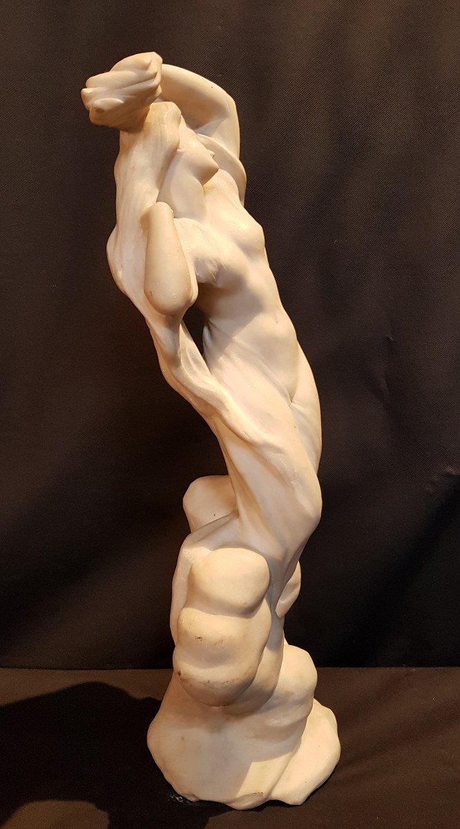 Woman With Drape, White Marble - Melchior-photo-4