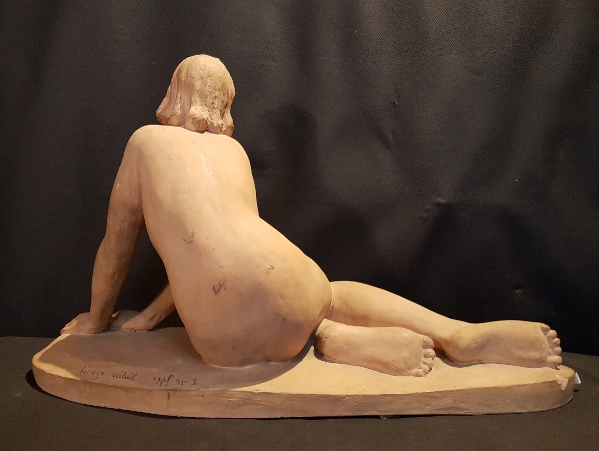 Femme nue étendue, Terre Cuite - Maurice De Korte-photo-2