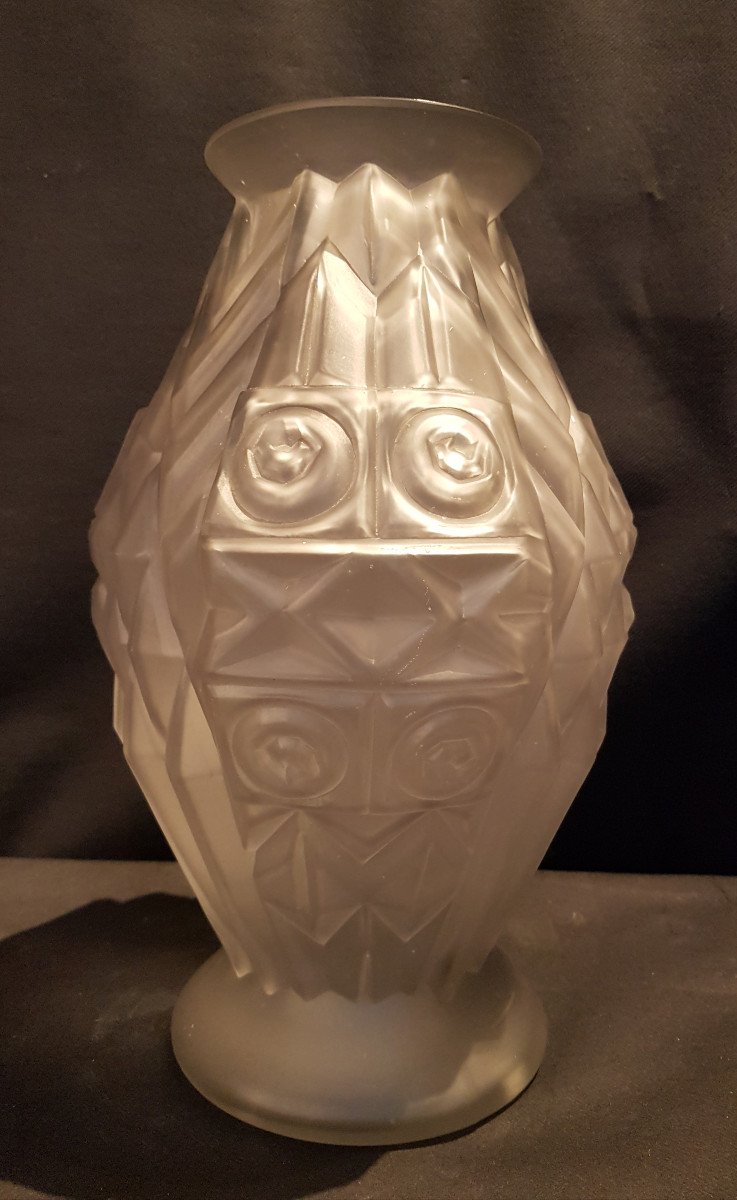 Vase En Verre Moulé, Scailmont - Henri Heemskerk-photo-2
