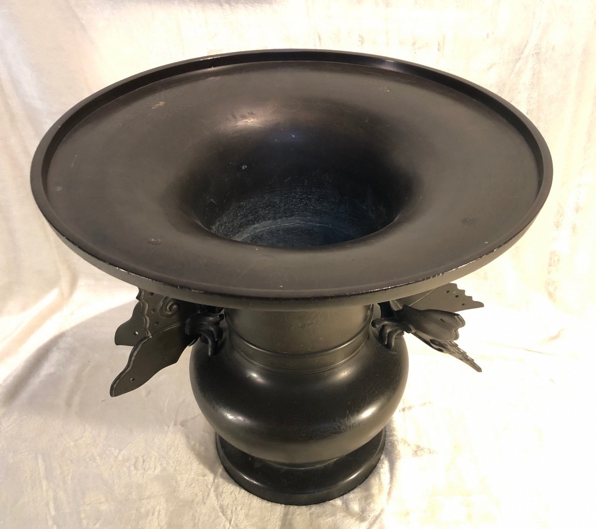 Japanese Bronze Vase - Dim. 46 Cm - H. 46cm-photo-3