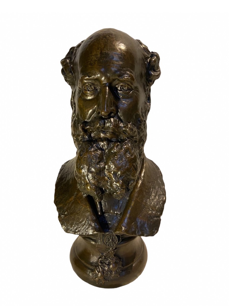 Bust Of John Waterloo Wilson Signed Paul Devigne Rodin 's Friend